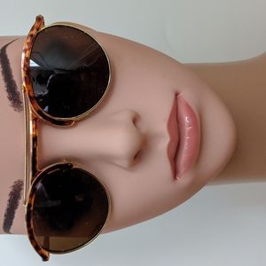 Vintage Faux Tortoise Frame Sunglasses
